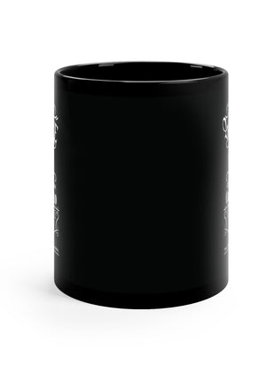 Crescent Halo Black Coffee Mug, 11oz