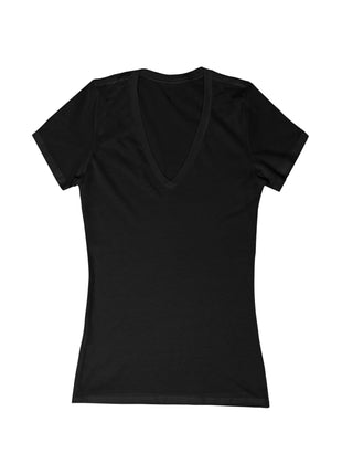 Angel Halo - Women's Jersey Short Sleeve Deep V-Neck Tee